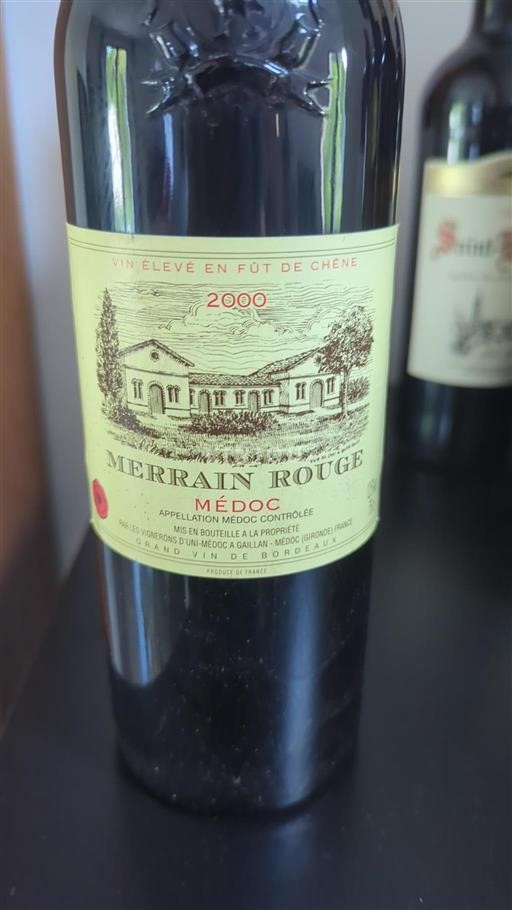 Bordeaux Médoc Merrain Rouge 2000