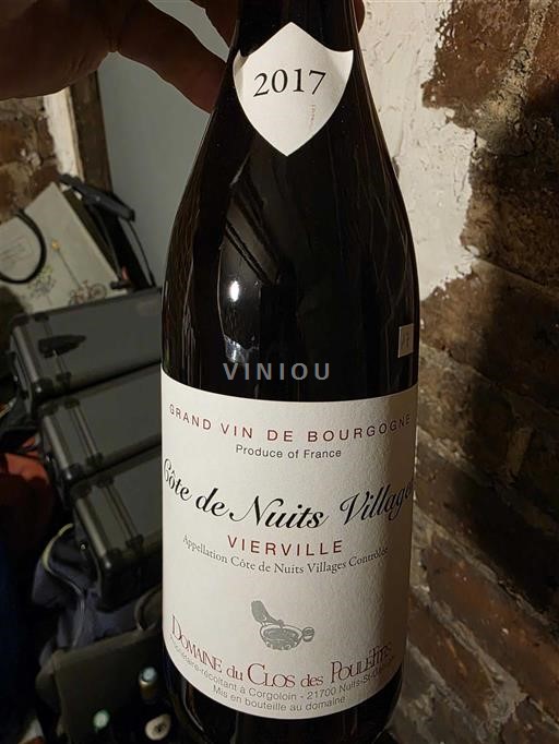 Bourgondië Côte de Nuits Villages Domaine Clos des Poulettes 2017