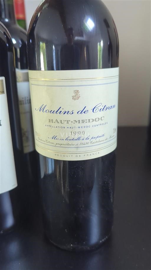 Bordeaux Haut-Médoc Moulins de Citran 1990