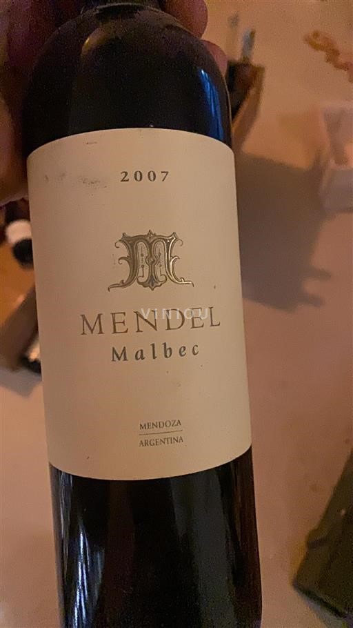 Mendoza Unspecified Mendel Malbec 2007