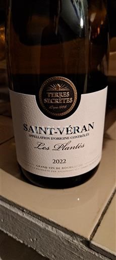 Bourgogne Saint-Véran Terres Secrètes Les Plantés 2022