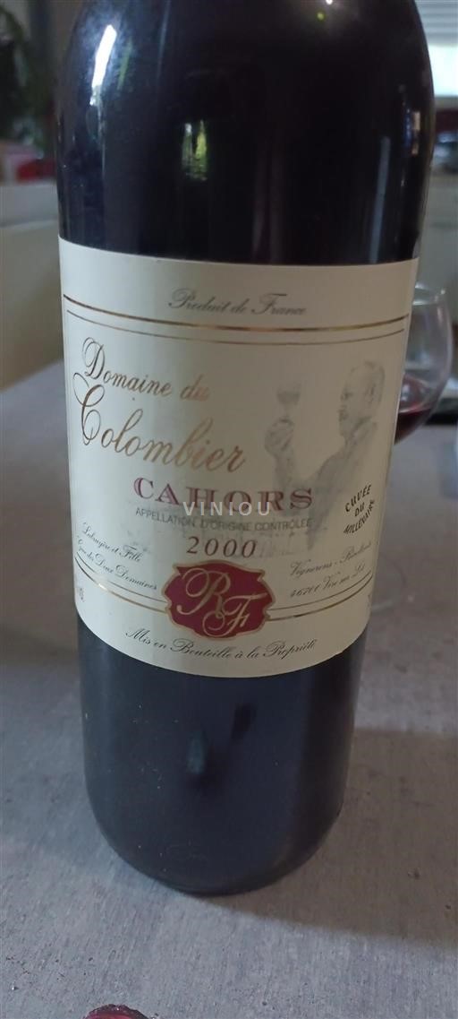 Sud-Ovest Cahors Domaine Colombier du Millénaire 2000