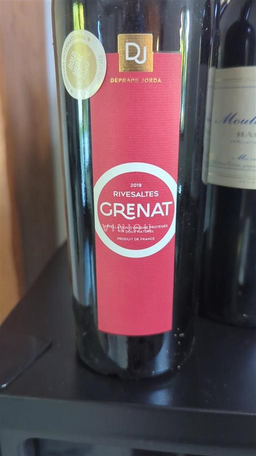 Roussillon Rivesaltes Deprade Jorda Grenat 2019