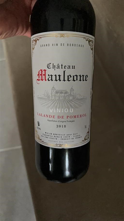 Bordeaux Lalande-de-Pomerol Château Mauleone 2018