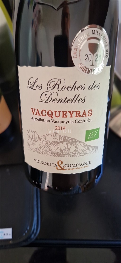 Rhônen laakso Vacqueyras Les Roches des Dentelles 2019
