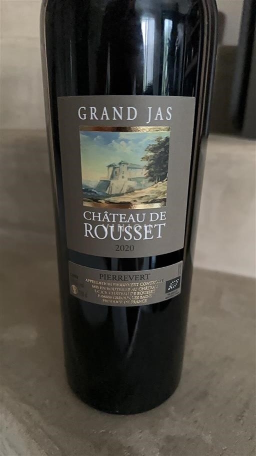 Rhônetal Pierrevert Château Rousset Grand Jas 2020