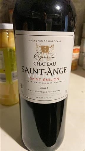 Burdeos Saint-Émilion Château Saint-Ange Esprit du Château 2021
