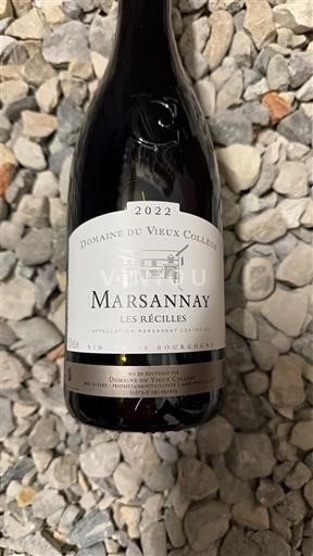 Bourgondië Marsannay Domaine Vieux Collège Les Récilles 2022