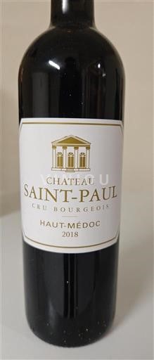 Bordeaux Haut-Médoc Cru Bourgeois Château Saint-Paul 2018