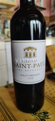 Bordeaux Haut-Médoc Cru Bourgeois Château Saint-Paul 2018