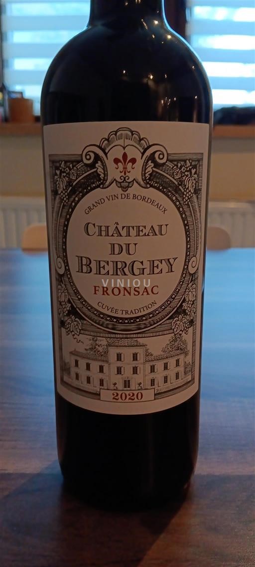 Bordéus Fronsac Château Bergey Tradition 2020