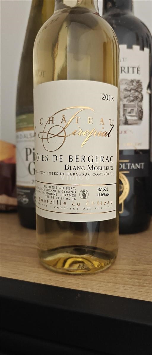 Lounais-Ranska Côtes-de-bergerac Château Tirepial 2018