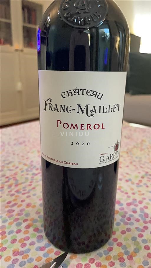 Bordeaux Pomerol Château Franc-Maillet 2020