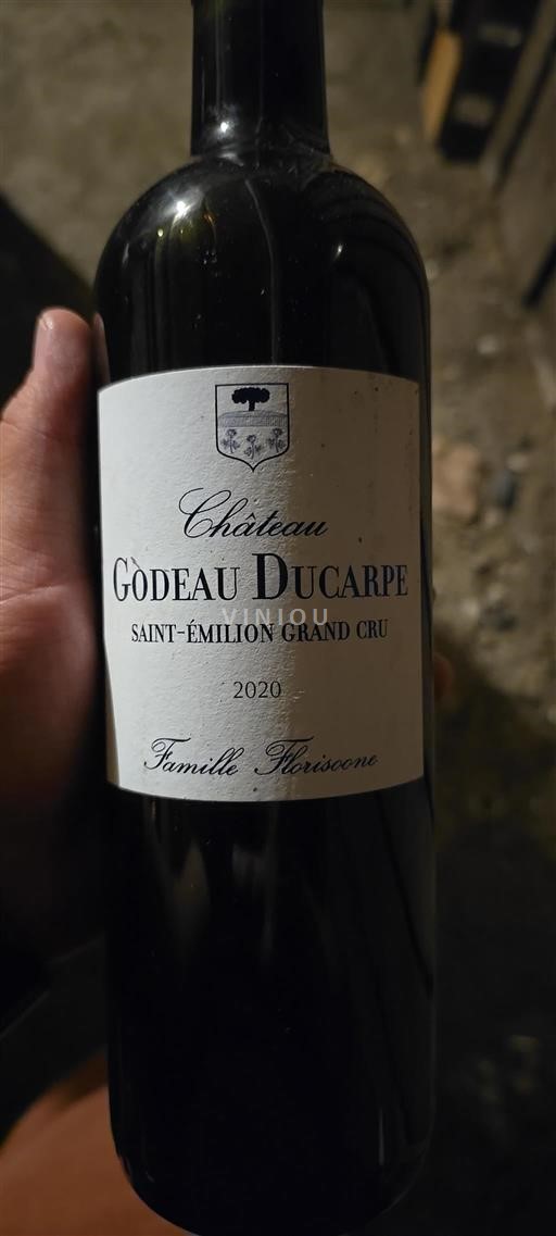 Bordeaux Saint-Émilion Grand Cru Grand Cru Château Godeau Ducarpe 2020
