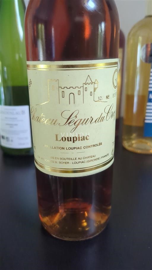Bordeaux Loupiac Château Ségur du Cros 1996