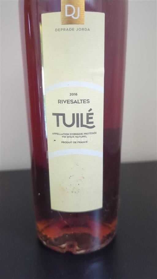 Roussillon Rivesaltes Deprade Jorda Tuilé 2016