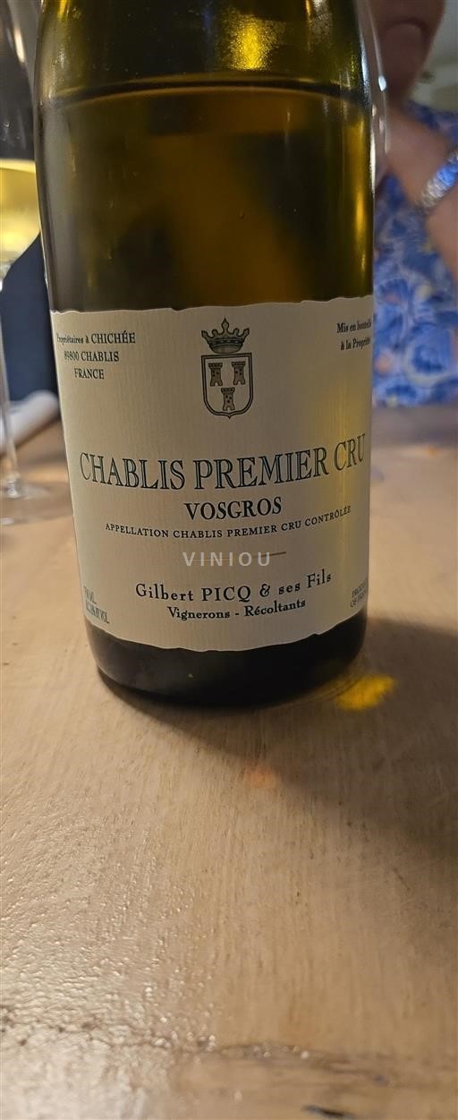 Burgundy Chablis Premier Cru Gilbert Picq & ses Fils Vosgros 2021