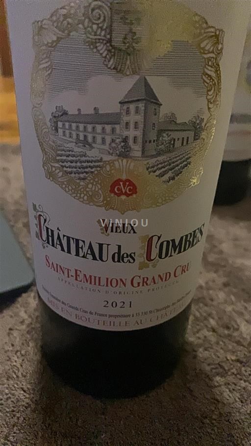 Bordeaux Saint-Émilion Grand Cru Château Des Combes Vieux 2021