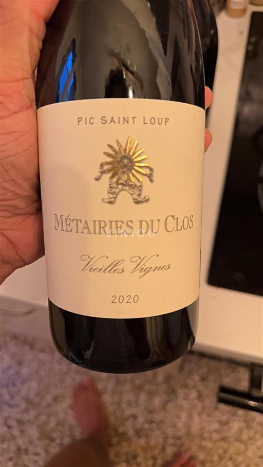 Languedoc Pic-saint-loup Métairies du Clos Vieilles Vignes 2020