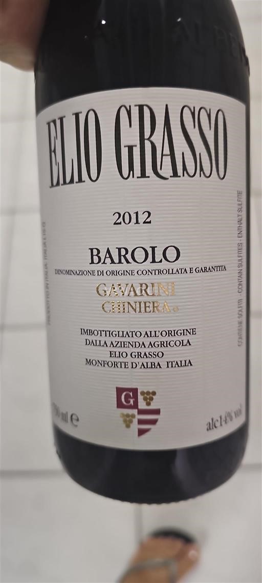 Piemont Barolo Elio Grasso Gavarini Chiniera 2012