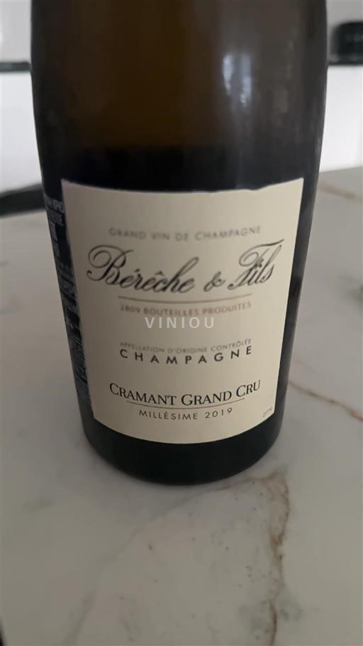 Champagne Bérêche & Fils Cramant Grand Cru 2019