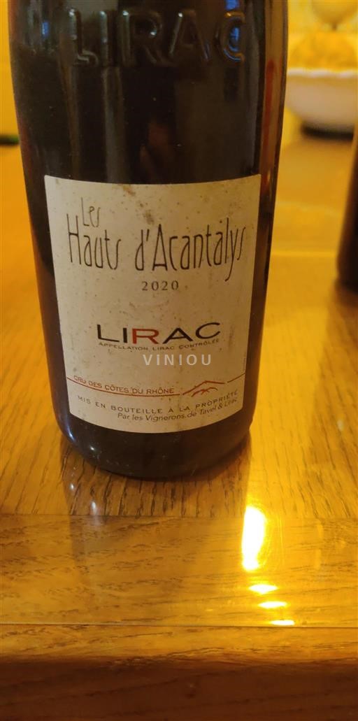 Vallée du Rhône Lirac Les Hauts Acantalys 2020