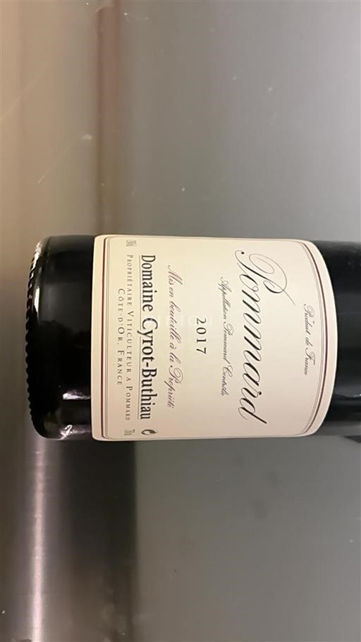 Bourgogne Pommard Domaine Cyrot-Buthiau 2017