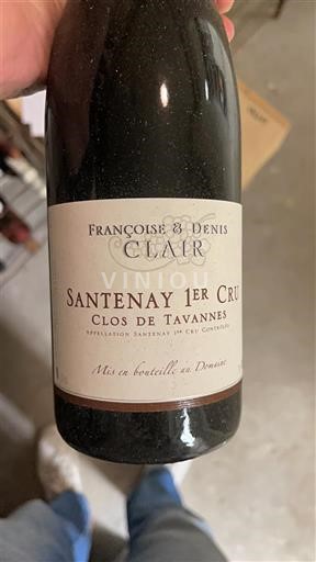 Borgoña Santenay Premier Cru Françoise & Denis Clair Clos de Tavannes 2019