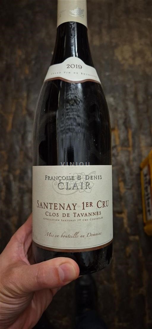 Burgundy Santenay Premier Cru Françoise & Denis Clair Clos de Tavannes 2019