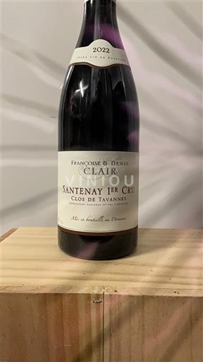 Viner Rouge sec Clos de Tavannes Françoise & Denis Clair 2022 Frankrike Burgund Santenay AOC Premier Cru