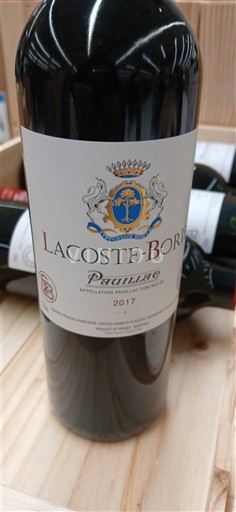 Bordeaux Pauillac Grand Cru Lacoste-Borie 2017