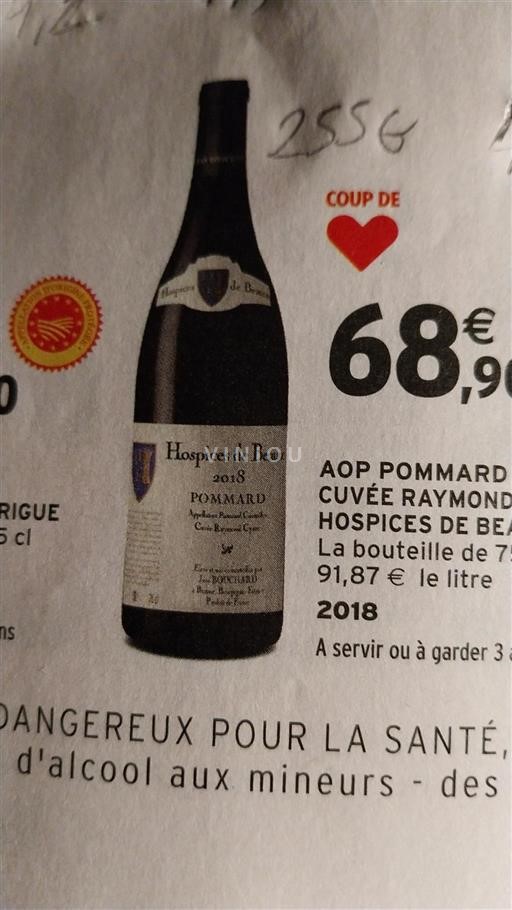 Bourgogne Pommard Grand Cru Hospices de Beaune Raymond Cyrot 2018