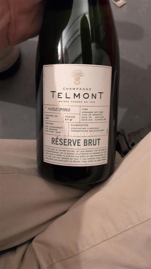 Champagne Telmont Réserve Brut 2021