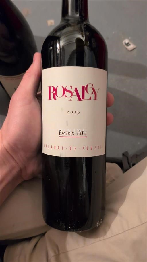 Bordéus Lalande-de-Pomerol Emeric Petit Rosalcy 2019