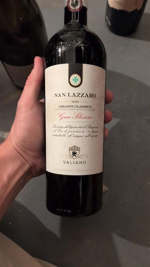 Toscana Chianti Classico Valiano San Lazzaro 2020