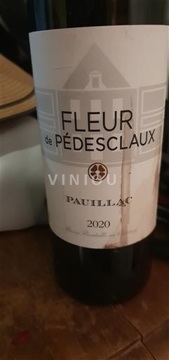 Burdeos Pauillac Grand Cru Château Pédesclaux Fleur de Pédesclaux 2020
