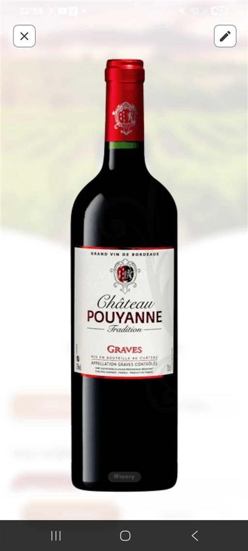 Bordeaux Graves Château Pouyanne Tradition 2022