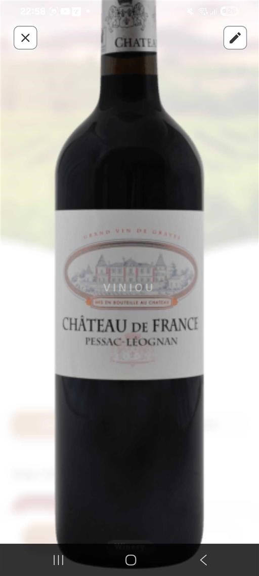 Bordeaux Pessac-Léognan Château France 2016