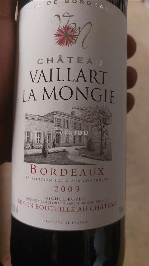 Bordeaux Château Vaillart La Mongie 2009