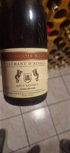 Alsace Crémant d'Alsace Grand Cru François Baur Brut Réserve Không niên vụ