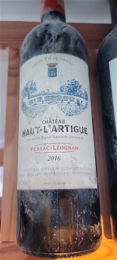 Bordeaux Pessac-Léognan Château Haut-l'Artigue 2016