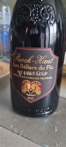 Langvedok Pic-saint-loup Château Puech-Haut Les Béliers du Pic 2021