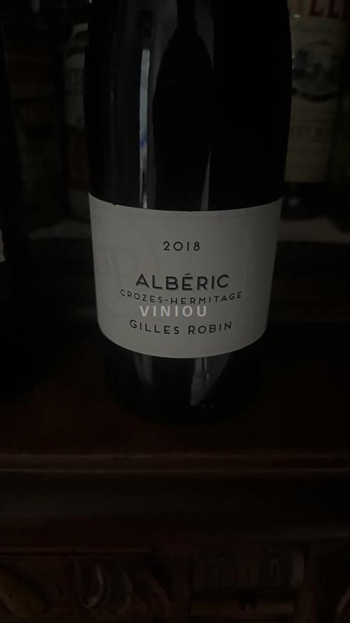 Vallée du Rhône Crozes-hermitage Gilles Robin Albéric 2018