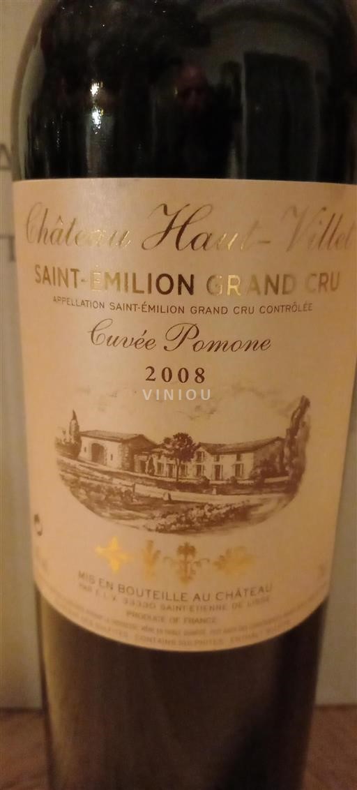 Burdeos Saint-Émilion Grand Cru Château Haut-Villet Pomone 2008