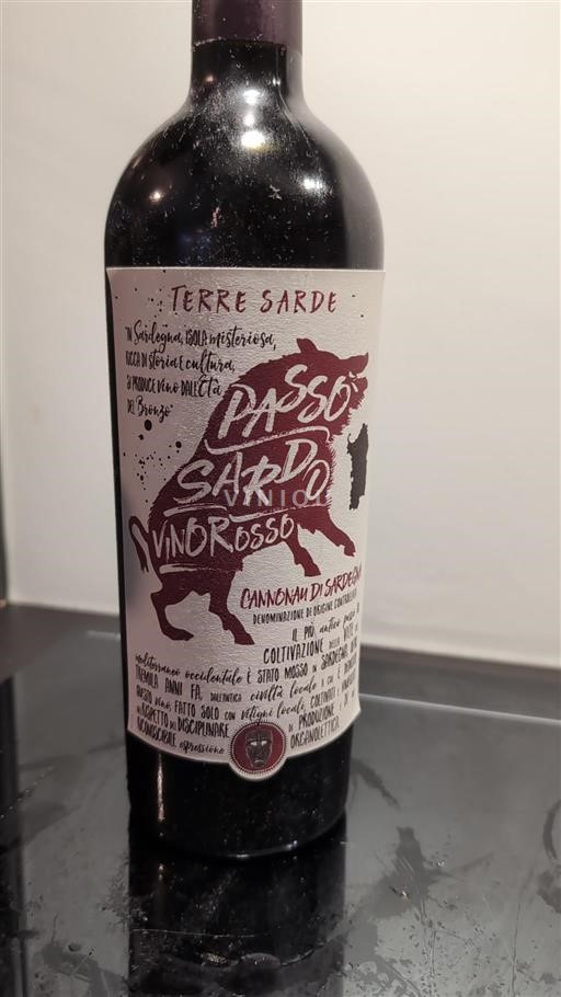 Sardinie Cannonau di Sardinie. Passo Sardo Vino Rosso 2021