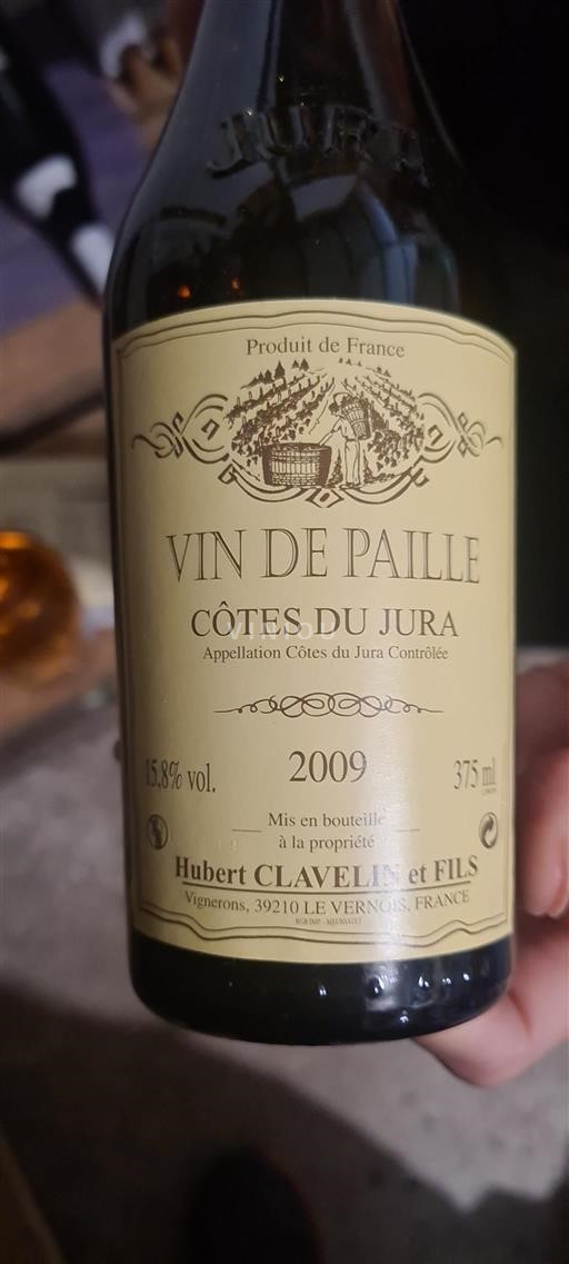 Jura Côtes-du-jura Hubert Clavelin et Fils Vin de Paille 2009