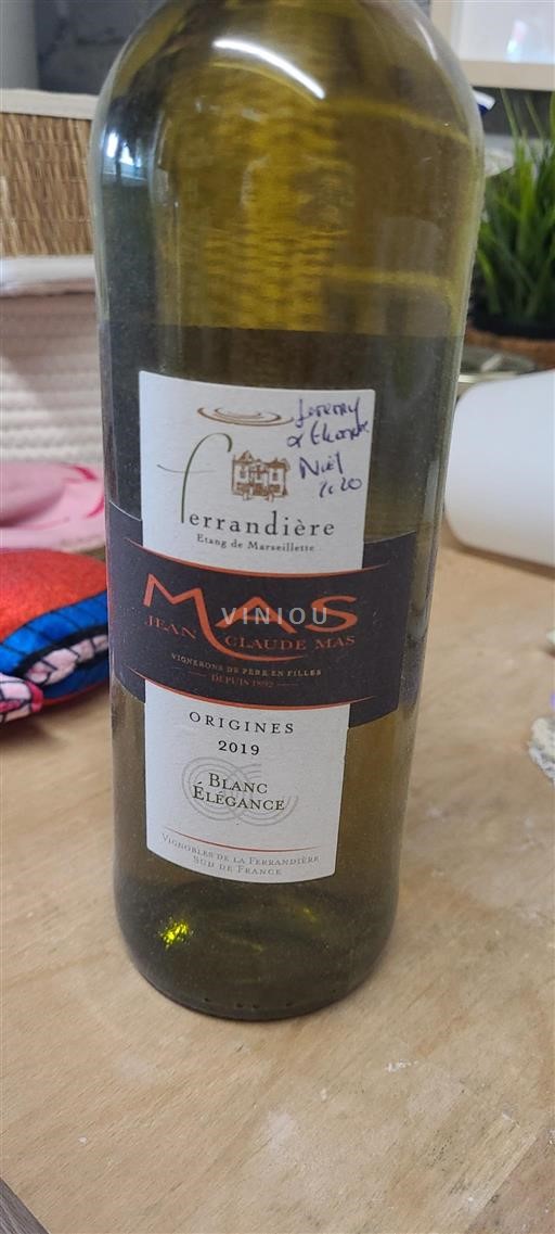 Languedoque Não especificado Domaine La Ferrandière Blanc Elégance 2019