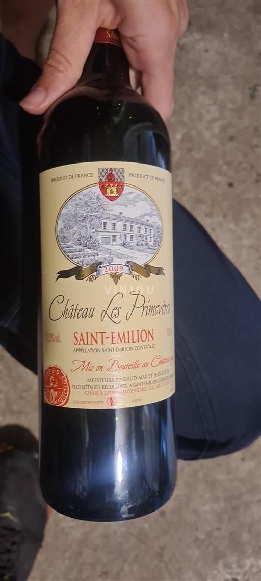 Burdeos Saint-Émilion Château Les Primevères 2009