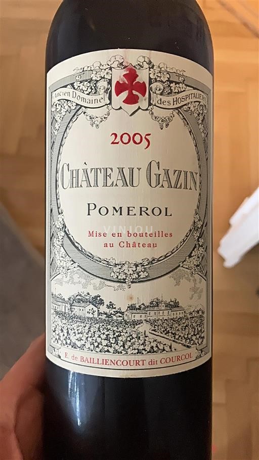 Bordeaux Pomerol Château Gazin 2005