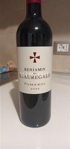 Bordeaux Pomerol Beauregard Benjamin 2020
